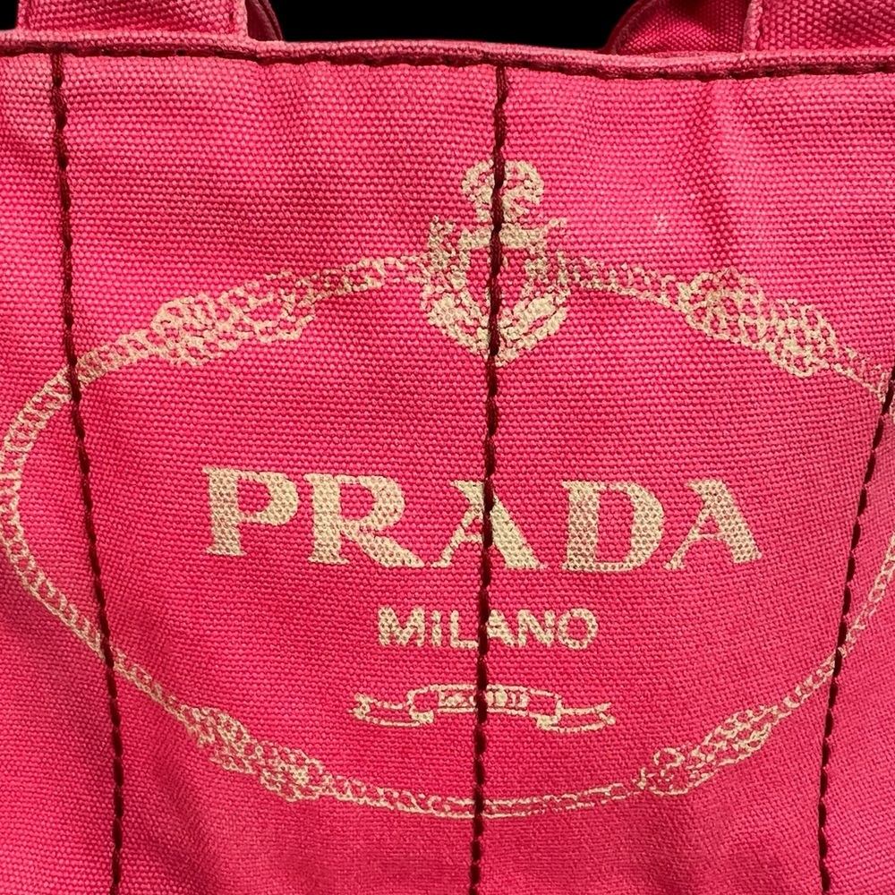 Prada Canapa Pink 2/Way Tote  (A358) - Picture 6 of 17